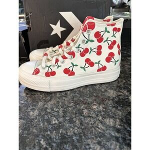 *NEW* Women Converse Chuck Taylor All Star Lift Platform Cherries (A08096C) 9.5